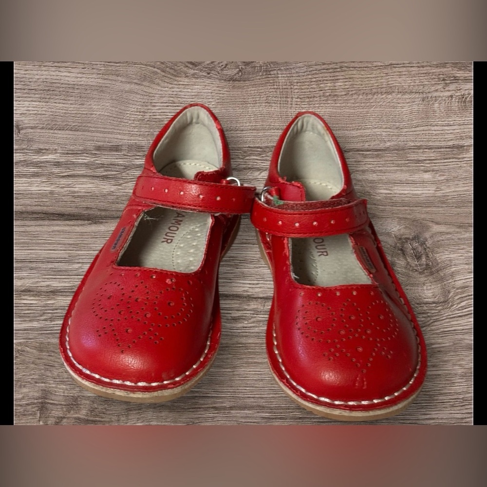L’Amour Ollie Leather Mary Jane SZ 10 Red - Picture 4 of 10